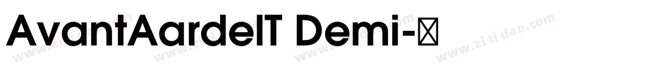 AvantAardelT Demi字体转换